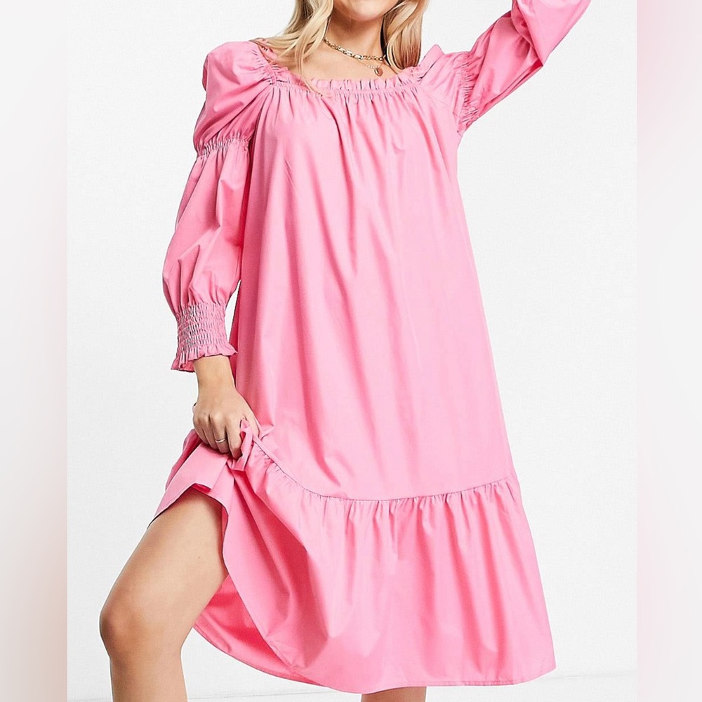 Cotton Poplin Midi Dress